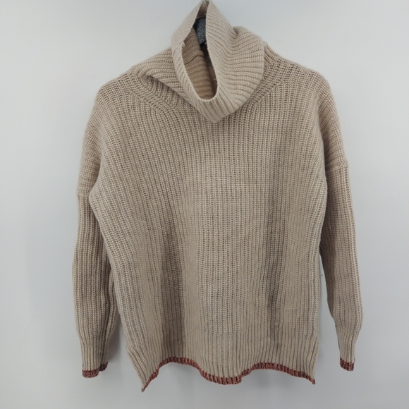 rag & bone cashmere cowlneck oversized sweater Cream XXS - Picture 1 of 5